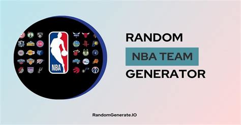 Random NBA Teams Generator .